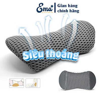 Gối kê lưng Ema cho người đau mỏi thắt lưng, thoát vị đĩa đệm, bà bầu, người cao tuổi, dân văn phòng...