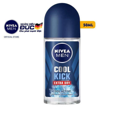 (B2B)Lăn Ngăn Mùi NIVEA MEN Cool Kick Mát Lạnh - BLUE (50ml) - 82886