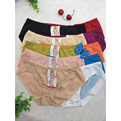 Combo 10 Quần Lót Nữ Trơn Beautiful Spring 5401 – Thun Lạnh Không Đường May, Siêu Mềm Mịn
