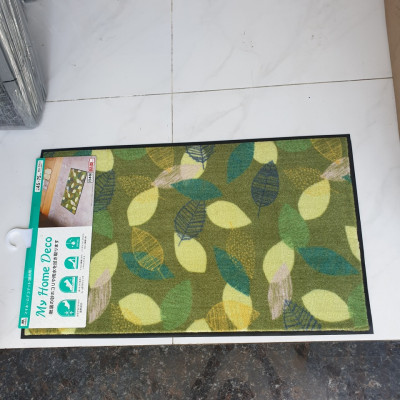 THẢM WELCOME DOORMAT GẠT MỌI BỤI ĐẤT CONDOR JP 45x75CM- họa tiết lá xanh