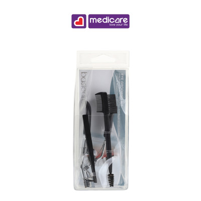 Bộ bấm mi + nhíp + cọ Basicare 1943