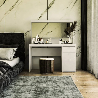 Bàn phấn cá nhân bàn trang điểm bằng gỗ SMLIFE Magma