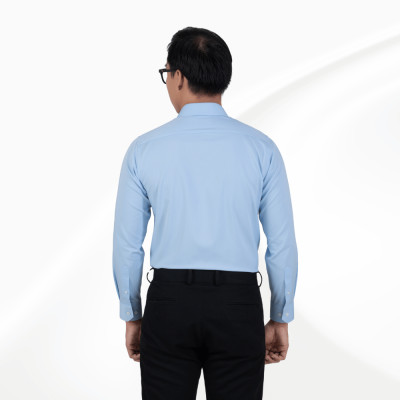 Áo sơ mi nam dài tay xanh không túi GENTITI By Thái Tuấn - 1C803HAKT005