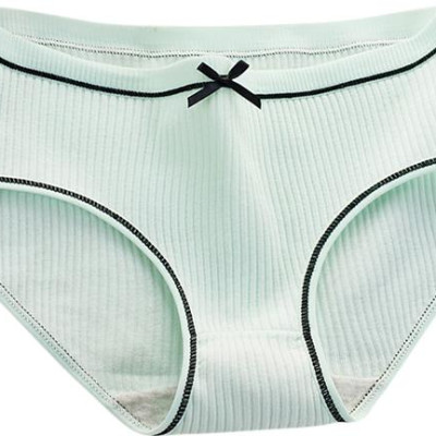 Bộ 5 Quần Lót Nữ Gân Tăm Phối Nơ QL0805 (Màu Ngẫu Nhiên) - Free size