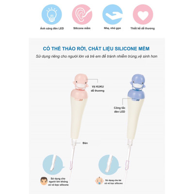 RÁY TAI CÓ ĐÈN CHO BÉ KUKU KU3036