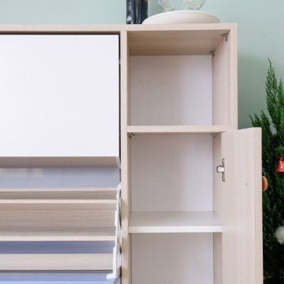 TỦ GIÀY GỖ CAO CẤP OHAHA PHỐI NHIỀU MÀU 01 - TG054