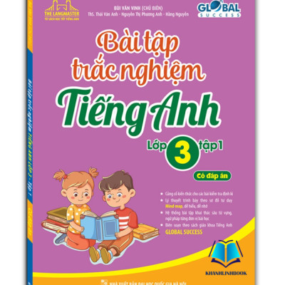Sách - Combo GLOBAL SUCCESS Bài tập trắc nghiệm tiếng anh lớp 3 tập 1 + 2