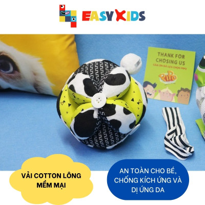 Bóng Vải Cho Bé Sơ Sinh Montessori Hỗ Trợ Luyện Chân, Kích Thích Thị Giác