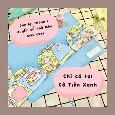 Bộ Tranh Tương Tác Cô Tiên Xanh - Nuôi Mèo