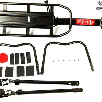 Gác Baga,Kệ Yên Sau Xe Đạp Khung Nhôm Chịu Tải 70kg Đại Nam Sport (Có Đèn Phát Quang)