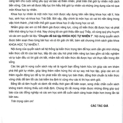 Chuyên Đề Bài Tập Khoa Học Tự Nhiên 7 (Dùng Cho Chương Trình GDPT Mới) _OP