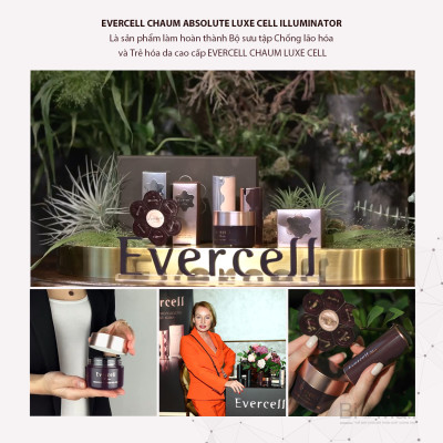 Đèn chiếu sáng Tế bào gốc tinh khiết Chống lão hóa EVERCELL Chaum Absolute Luxe Cell Illuminator 15ml 