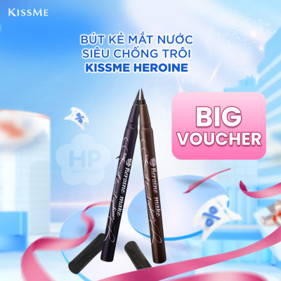 Bút Kẻ Mắt Nước Siêu Chống Trôi Nét Siêu Sắc Mãnh Kissme Heroine Make Smooth Liquid Eyeliner Super Keep (0.1 G)