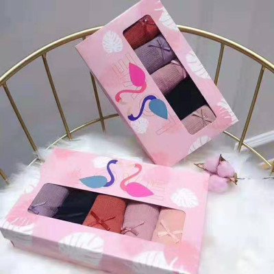 Hộp 5 Quần Lót Nữ Tăm Viền Ren Xuất Nhật Có Nơ Cao Cấp nhiều màu