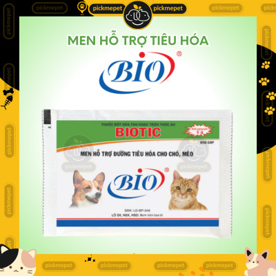 Men Bio Biotic Hỗ Trợ Tiêu Hóa Cho Chó Mèo
