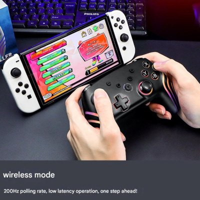 Gamepad tay game Không dây Bluetooth SZ93 led RGB Đa kết nối cho máy tính, laptop, smartphone hàng nhập khẩu