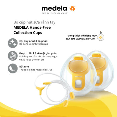 Medela Cúp hút sữa rảnh tay Hands-free (2 chiếc - không bao gồm động cơ) | Phụ kiện máy hút sữa