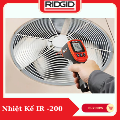Nhiệt kế hồng ngoại IR-200 RIDGID (36798) Nhanh Chóng Và Chính Xác Chỉ Với Một Nút Bấm Số 1 Tại Mỹ - Hàng Chính Hãng