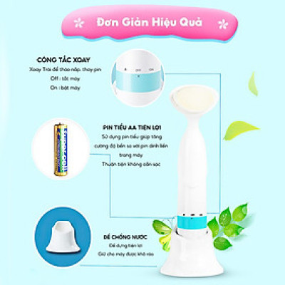 Máy mát xa rửa mặt kết hợp làm sạch Half Horse. Làm sạch sâu và tăng cường tuần hoàn máu giúp da sáng đẹp (Có hàng)