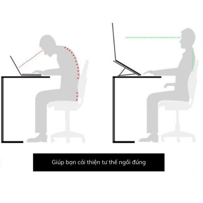 Giá Đỡ Tản Nhiệt Laptop/ Máy tính bảng/ Ipad để bàn chất liệu hợp kim nhôm loại cao cấp nhất (Giao màu ngẫu nhiên) Hút Gió Tương Thích Với Mọi Loại Laptop Đế Nhôm Gập Dành Cho Macbook Gấp Gọn Tiện Dụng - Hàng Nhập Khẩu
