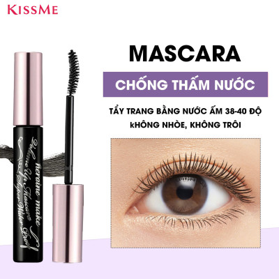 Combo Mascara Dài - Dày Rậm Mi Và Macara Tẩy Trang Mi Kissme Heroine Make (Combo 01 Mascara + 01 Tẩy Trang Mi)