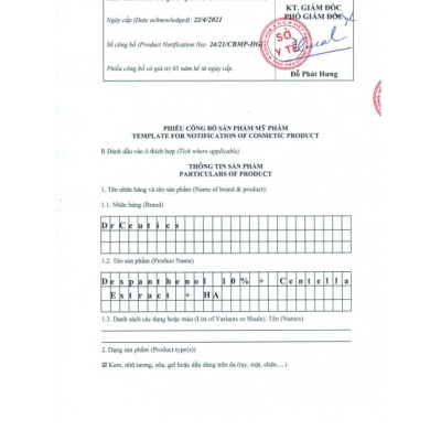 DrCeutics Serum Cấp Ẩm Hỗ Trợ Làm Dịu, Phục Hồi Da Depanthenol 10%+ Centella Extract+ HA (30g/Chai)