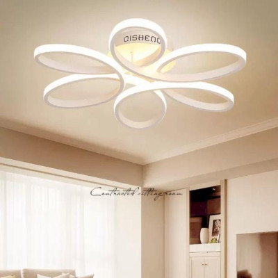 Đèn LED Mâm Ốp Trần MN035/6, Đèn trần Phòng Khách, Đèn trần buồng nghỉ - 3 cơ chế Sáng DT
