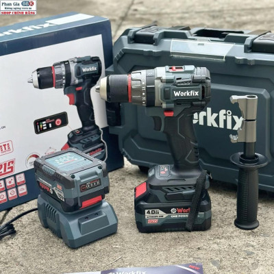 Máy Khoan Workfix WF-ID13100AK 13mm Lực Siết 100Nm 3 Chức Năng , Không Chổi Than ( chính hãƞg)