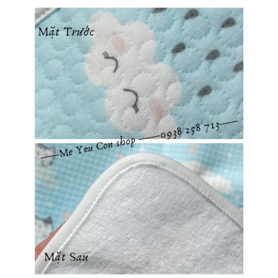 Miếng lót chống thấm chất vải Cotton Organic 50x70cm Cho Bé - Boona