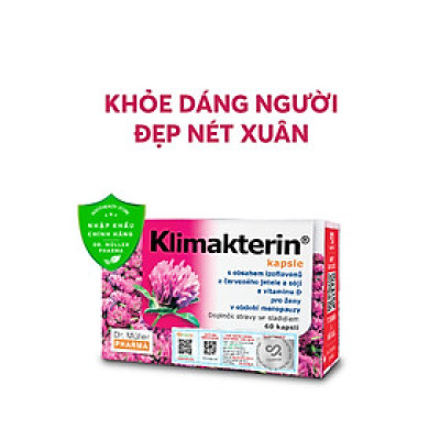 Viên Nội Tiết Tố Nữ Klimakterin - Estrogen Thảo Dược - Cân Bằng Nội Tiết Tố Nữ - Chậm Quá Trình Lão Hóa, Mãn Kinh - Dr. Muller Từ Cộng Hòa Séc