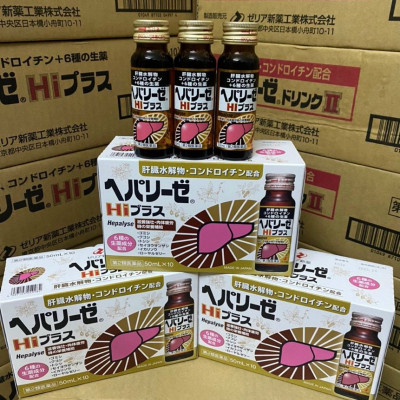 Nước uống bổ gan Hepalyse Plus Hi cao cấp màu vàng