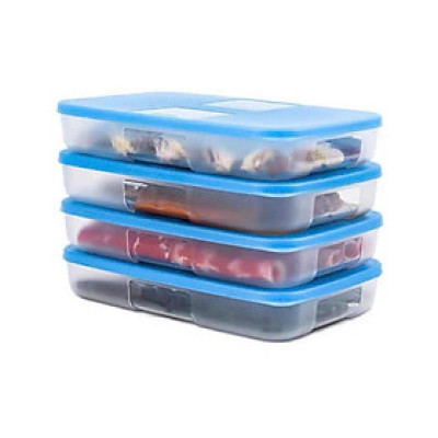 [KoSuyTu] Set 4 Hộp TUP Đông Dạng Dẹt 650ml/Hộp - Hộp Nhựa Bảo Quản Thực Phẩm TUP