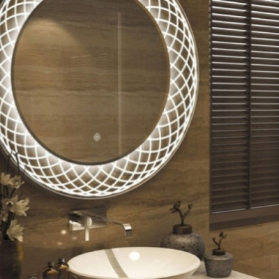 Gương treo phòng tắm cảm ứng Groves olympus Go - D600 mm (nút cảm ứng bật tắm)