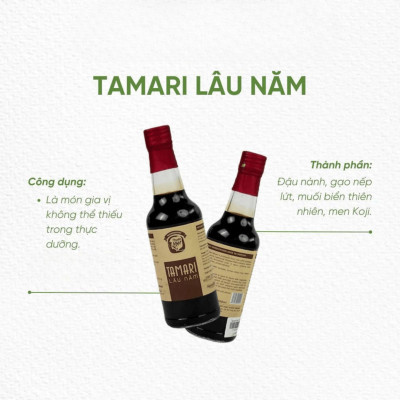 Tương Tamari Homefood Chai 300ml/500ml Lên Men Tự Nhiên - Gia Vị Truyền Thống, Ăn Chay, Healthy