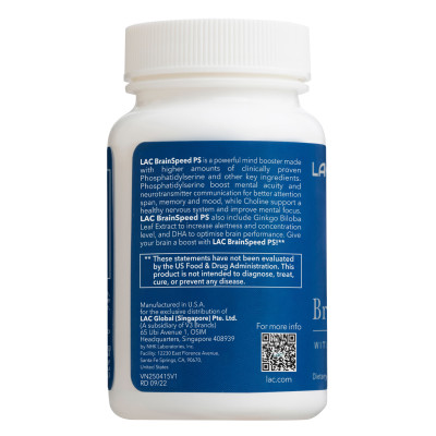 VIÊN UỐNG HỖ TRỢ NÃO BỘ LAC BRAINSPEED PS (30 VIÊN)