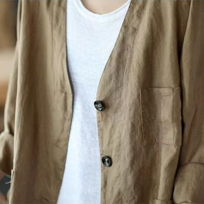 Áo Khoác Vest Blazer vải Linen cao cấp, phong cách trẻ trung công sở Haint Boutique