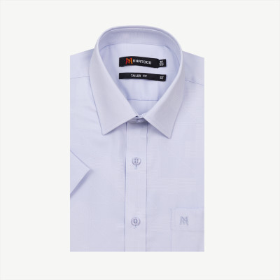 Áo sơ mi nam KHATOCO ngắn tay họa tiết A1MN468T2-CNMK415-2508-N