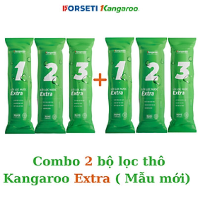 Combo 2 bộ lọc thô 123 cho máy lọ nước Kangaroo Hàng chính hãng