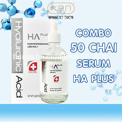  Combo 50 Chai Serum HA Plus 100ml - Xuất Xứ Hàn Quốc - Cấp Nước, Dưỡng Ẩm, Căng Bóng Da (Chính Hãng)