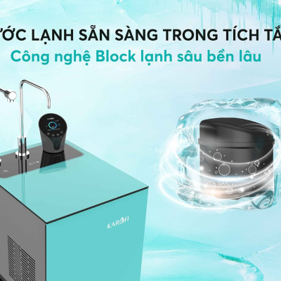 Máy lọc nước nóng lạnh Karofi KAD-N91 10 lõi Smax hàng chính hãng