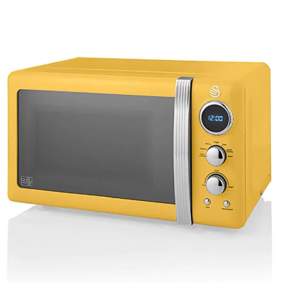Lò vi sóng Swan Retro SM22030YELNEU 20L 800 W màu vàng Hàng chính hãng