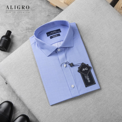 Áo sơ mi cộc tay nam công sở Aligro -  ALGS-C108
