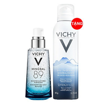 VICHY TINH CHẤT KHOÁNG CÔ ĐẶC VICHY MINERAL 89 50ML TẶNG XỊT KHOÁNG THERMAL 150ML
