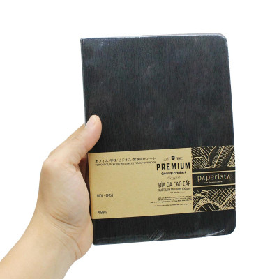 Sổ Da Bìa Mềm Vân Gỗ A5 - Không Kẻ Có Chấm - 200 Trang 100gsm - Blueangel WOL-GM53