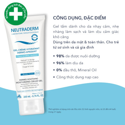 Sữa Dưỡng Thể Cho Da Nhạy Cảm NEUTRADERM DERMO-SOOTHING Giúp Dưỡng Ẩm, Làm Dịu Da