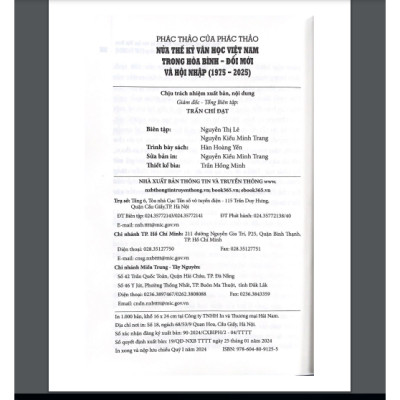 Sách Nửa thế kỷ Văn học Việt Nam trong hòa bình - đổi mới và hội nhập ( 1975 - 2025); Phác thảo của phác thảo