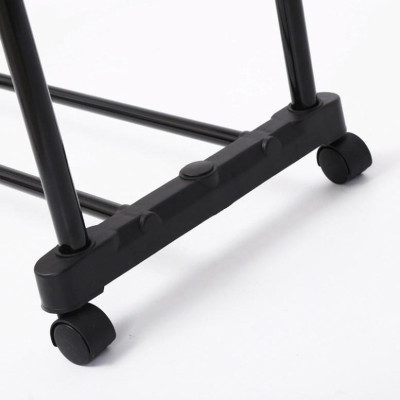 Giá Phơi Quần Áo, Xào Phơi Đồ, Giàn Phơi Inox Thông Minh 2 Tầng Có Bánh Xe Tiện Di Chuyển 