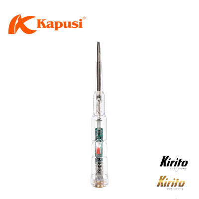 Bút thử điện cao cấp KAPUSI Japan kháng nước, nhựa trong suốt cách điện, chịu nhiệt
