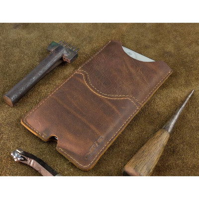 Bao Da Rút cho điện thoại XR, X/XS, 6/7/8 Da Bò Thật may máy cao cấp