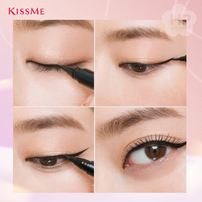Bút Kẻ Mắt Nước Siêu Chống Trôi Nét Siêu Sắc Mãnh Kissme Heroine Make Smooth Liquid Eyeliner Super Keep (Màu Đen)